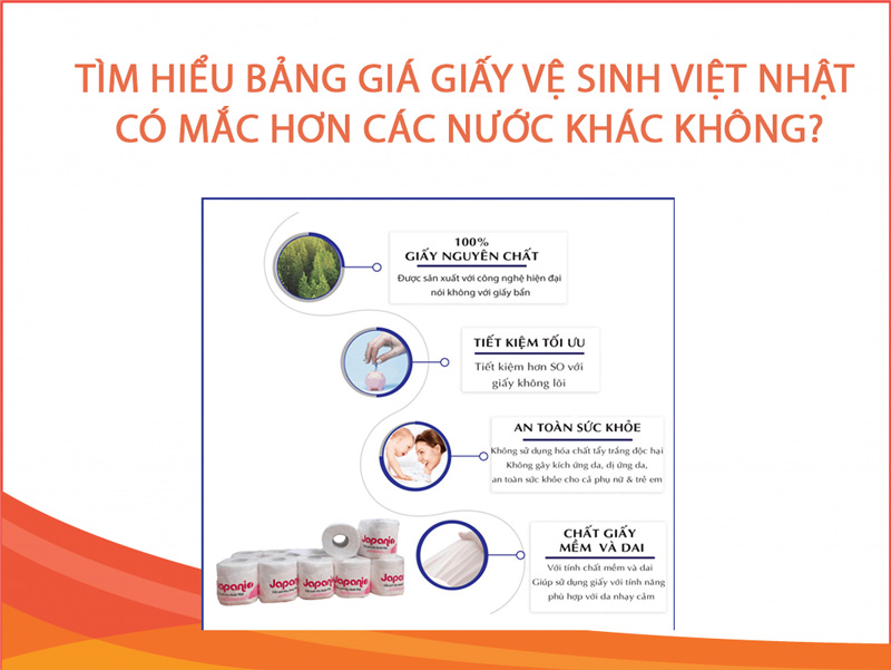 Tìm hiểu bảng giá giấy vệ sinh Việt Nhật