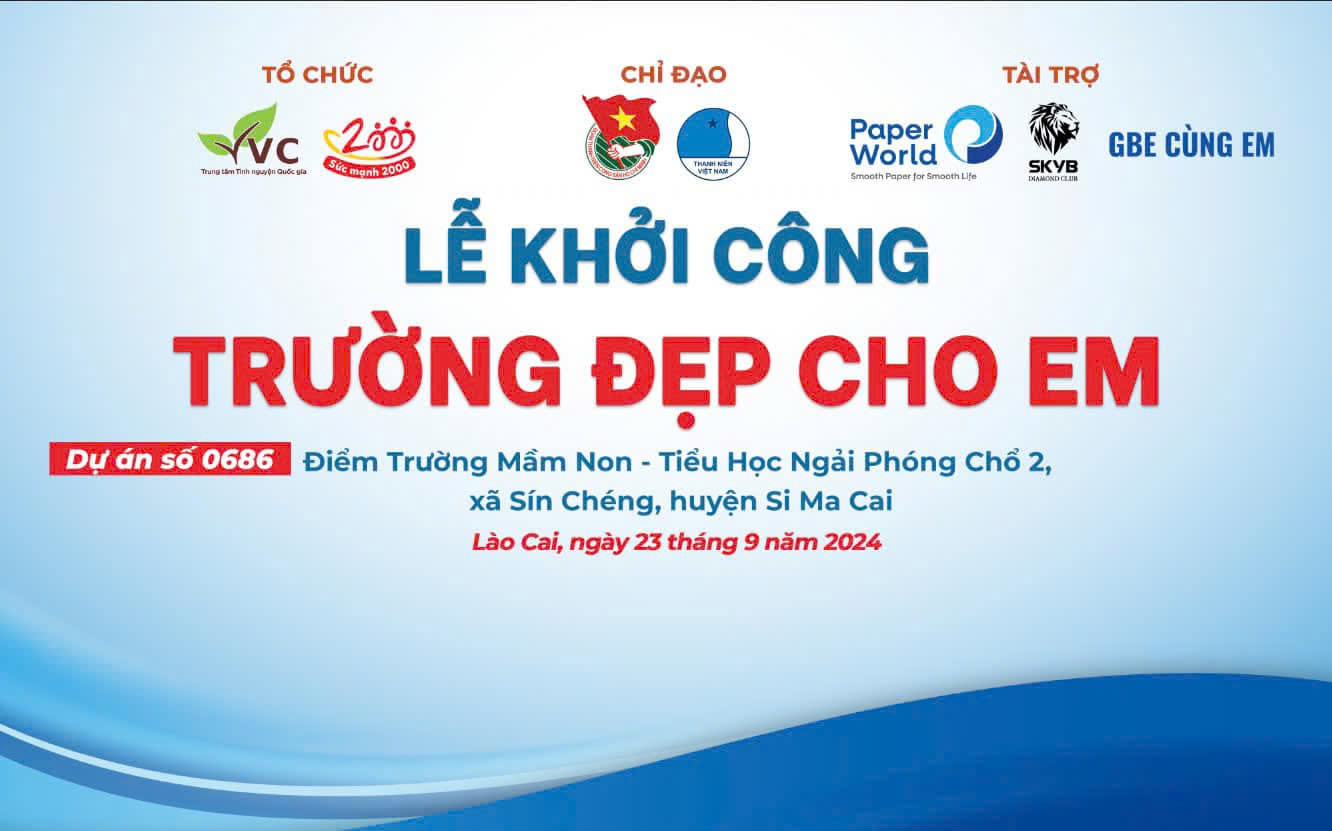 Khởi công Trường đẹp cho em