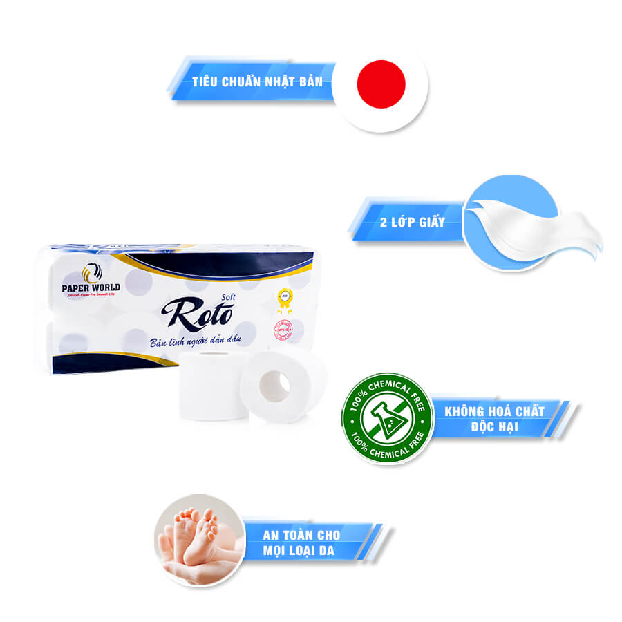 Giấy Vệ Sinh Cao Cấp Roto Soft10